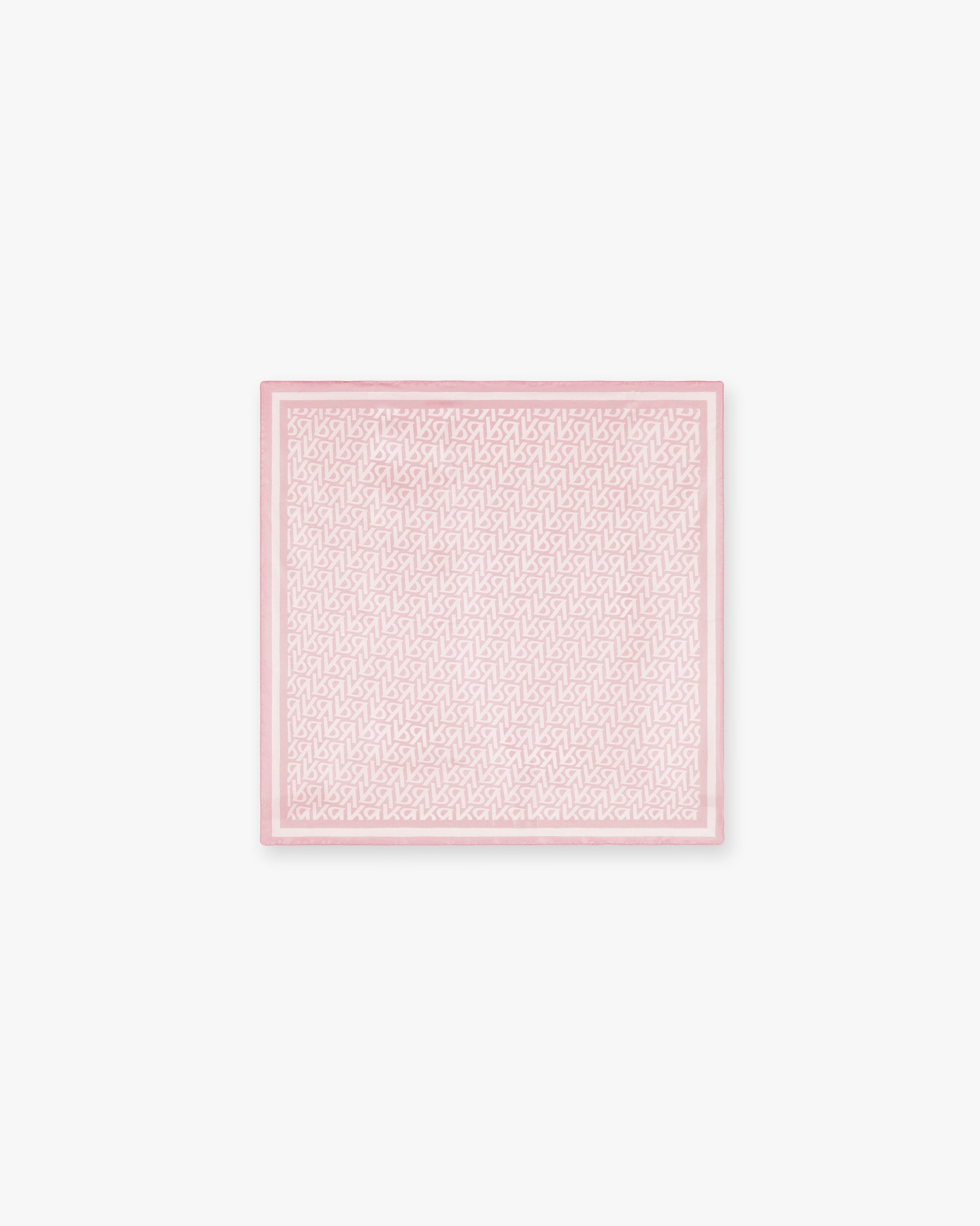 Initial Silk Bandana - Pink